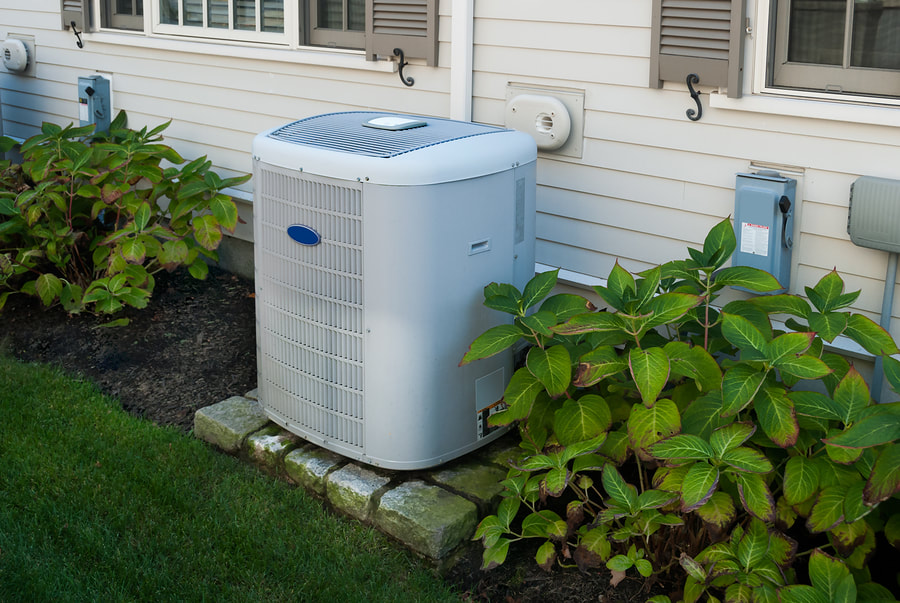 an out door centralized air conditioner